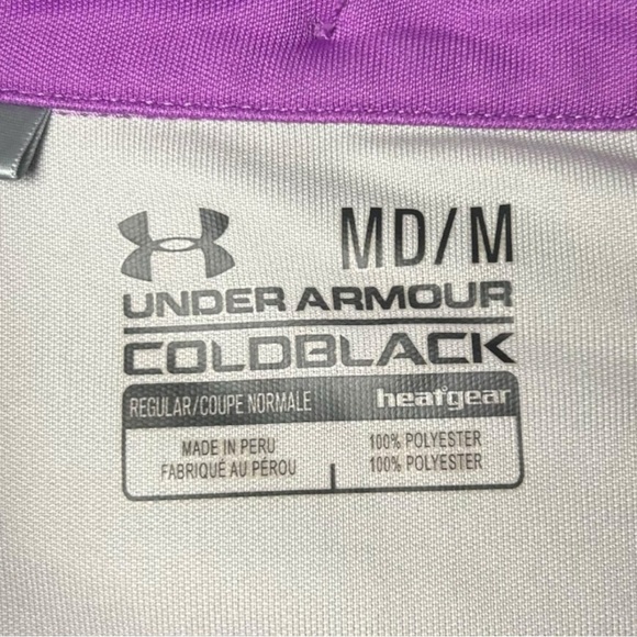 Under Armour Cold Gear Magenta Collared Shirt M - Picture 7 of 7